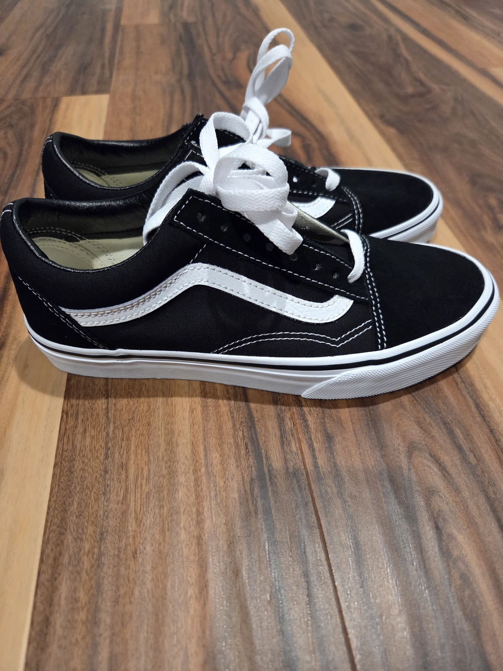 Vans Black & White Low-Top Skate Sneakers